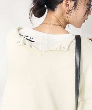 CRAFT STANDARD BOUTIQUE ラメ天竺刺繍ロンTEE Off White