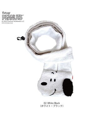 ROOTOTE 8412【スヌーピー】IP.マフルー.ピーナッツ-9U 02：ホワイト・ブラック