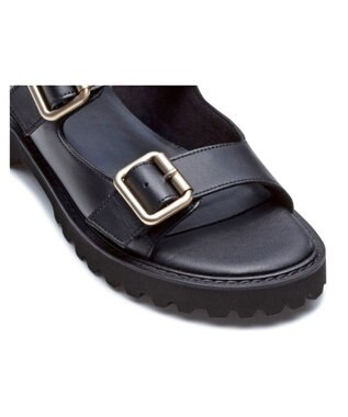 REGAL FOOT COMMUNITY 【リーガルレディース】F28R ダブルバックルサンダル サンダル ブラック