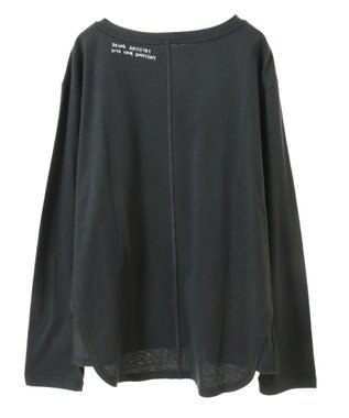CRAFT STANDARD BOUTIQUE ラメ天竺刺繍ロンTEE Charcoal Gray