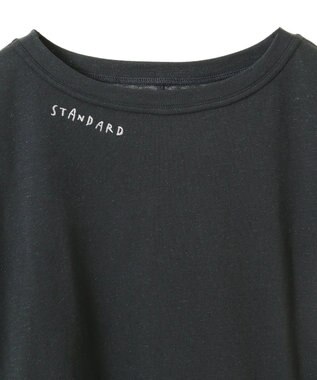 CRAFT STANDARD BOUTIQUE ラメ天竺刺繍ロンTEE Charcoal Gray