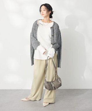 CRAFT STANDARD BOUTIQUE ラメ天竺刺繍ロンTEE Off White