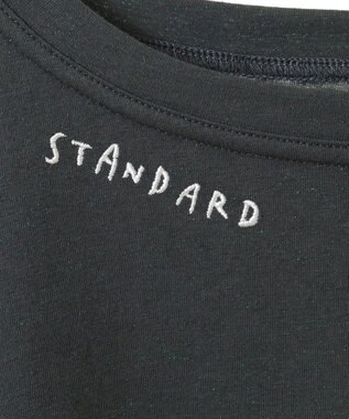 CRAFT STANDARD BOUTIQUE ラメ天竺刺繍ロンTEE Charcoal Gray