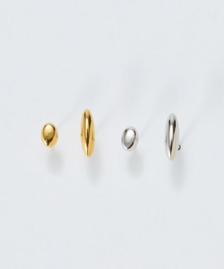 Phoebe 【金属アレルギー対応】メタルビーンズピアス(片耳)　シルバー/サージカルステンレス シルバー