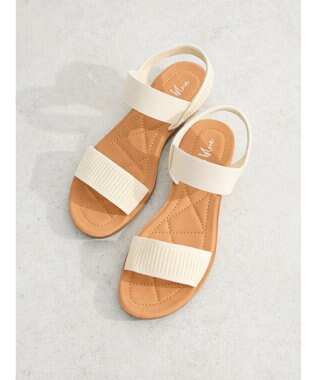 Green Parks ・ｒｉｃｈ　ｂｌｕｅ　フラットサンダル Ivory