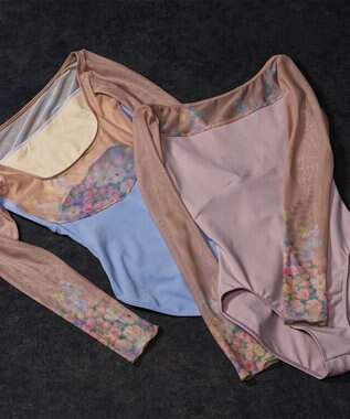 Chacott ロングスリーブレオタード スカイブルーＰＴ