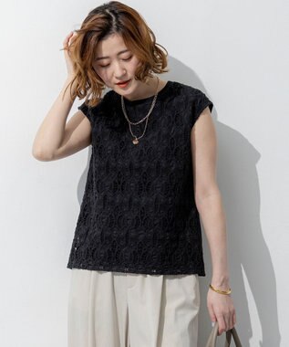 23区 【先行予約】コードエンブロイダリージャージー フレンチスリーブ カットソー