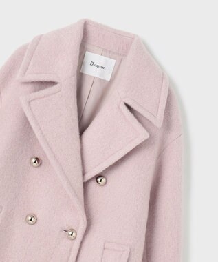 GRACE CONTINENTAL モヘヤシャギーPコート ピンク