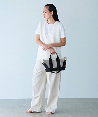 TOPKAPI 【Breath TOPKAPI】SCOTCH GRAIN スコッチグレイン ショルダー付き ミニ トート バッグ グレージュ