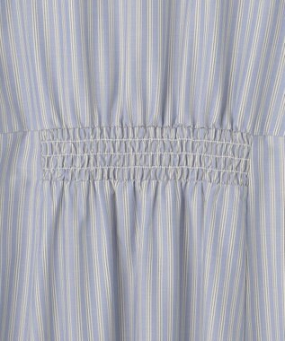 ANY SIS 【UVカット】2WAYレディ シャツ ワンピース ブルーストライプ