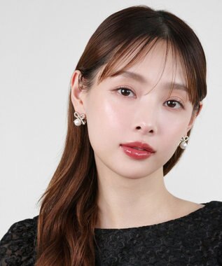 TOCCA PROMISE PEARL RIBBON EARRINGS イヤリング シルバー系