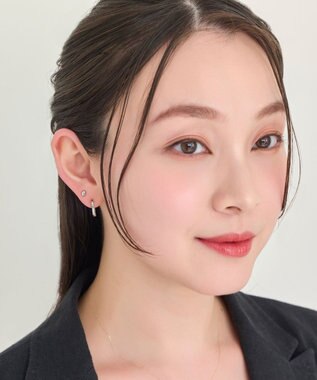 Phoebe 【金属アレルギー対応】メタルビーンズピアス(片耳)　シルバー/サージカルステンレス シルバー