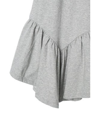 earth music&ecology ウラケ裾フリルスカート Gray