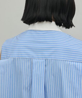 GRACE CONTINENTAL ビジューノースリーブシャツ ストライプ