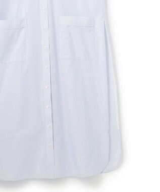 uncrave コットンクロスストライプ シャツワンピース サックスストライプ