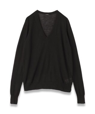 【FOUNDATIONS】【洗える】キャッシュエアー　Vネックニット