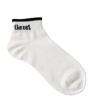 WEGO ラインロゴショートソックス ホワイト