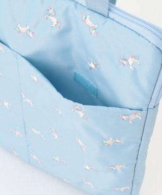 ANY KIDS 刺繍PC・タブレットケース サックスブルー×ユニコーン