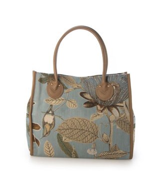 UNBILLION カシュカシュ cachecache / ジャガードスクエアトート ライトブルー