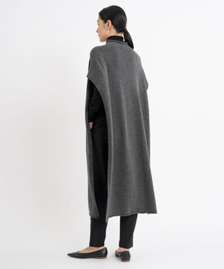 23区 L 【エステータ】マーセライズドウールカシミヤ ニットジレ グレー系