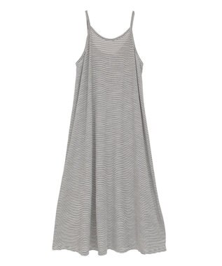 AMERICAN HOLIC 【2点セット】レイヤードボーダーＴワンピース Black