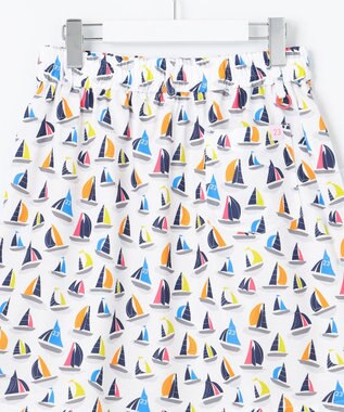 23区GOLF 【WOMEN】【吸水速乾・UVケア】マルチヨットプリント スカート ホワイト系5