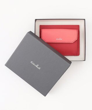 airlist 【ミニマム・本革】ミニ財布　Stella　ステラ チェリー×コーラル