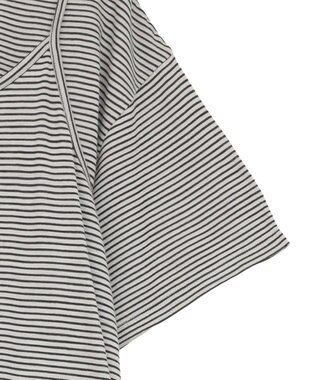 AMERICAN HOLIC 【2点セット】レイヤードボーダーＴワンピース Black