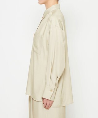 uncrave フィブリルシャンブレー ミドルシャツ ライトベージュ