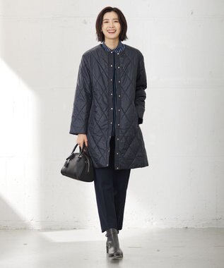 洗える】高密度タフタ キルティング ロング コート / J.PRESS LADIES ...