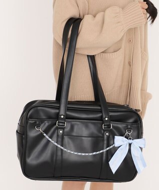 WEGO 【SCHOOLITEM】シブジョコラボスクールバッグ ブラック