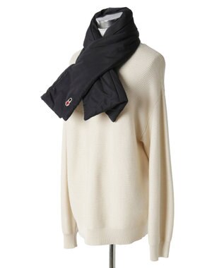 MOONBAT MACKINTOSH PHILOSOPHY バッキンガムベア付きPADDEDマフラー ブラック