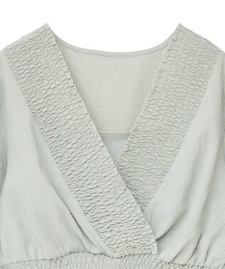 earth music&ecology ＳＥＴ２点カシュクールプルオーバー＋キャミワンピース Light Green