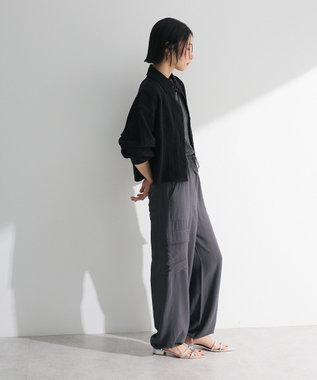 Green Parks ・ＳＵＧＡＲ　ＳＰＯＯＮ　カットレースショートシャツ Black