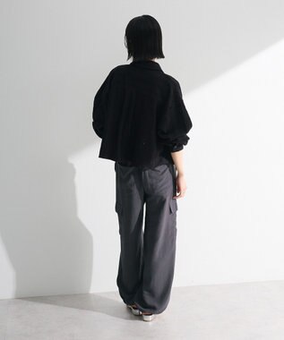 Green Parks ・ＳＵＧＡＲ　ＳＰＯＯＮ　カットレースショートシャツ Black