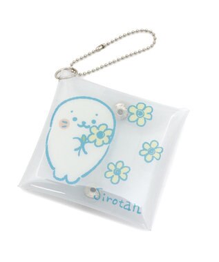 Mother garden しろたん クリアマルチケース 【単品】 しろたんお花柄