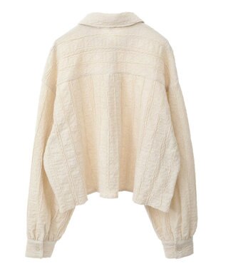 Green Parks ・ＳＵＧＡＲ　ＳＰＯＯＮ　カットレースショートシャツ Yellow