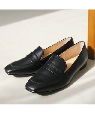 Pointer 日本製 本革シンプルローファー ブラック
