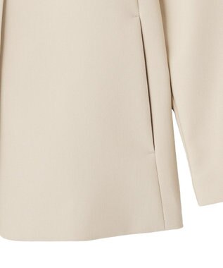 YECCA VECCA ストレッチノーカラージャケット Light Beige