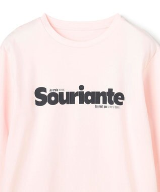 UNFILO コットンスムース グラフィックＴ ピンク