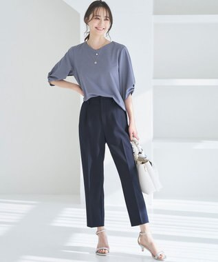 ANY SIS L 【接触冷感/UVカット】サカリバタックスリーブ プルオーバー スモーキーブルー