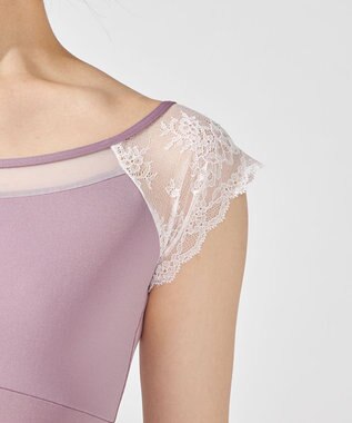 Chacott フレンチスリーブレオタード ライラック