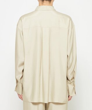 uncrave フィブリルシャンブレー ミドルシャツ ライトベージュ