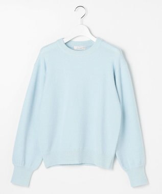 Feroux クルーネックニット プルオーバー スカイブルー系