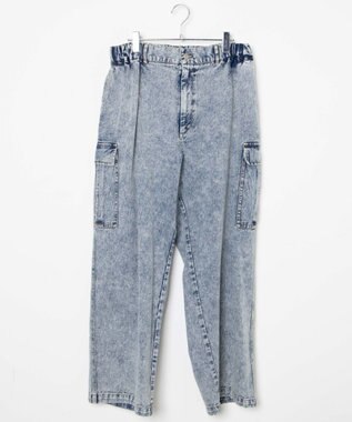 WEGO デニムカーゴパンツ デニム淡加工色