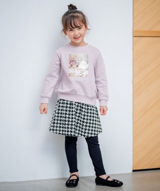 ANY KIDS 【春まで主役】フォトプリントトレーナー ラベンダー