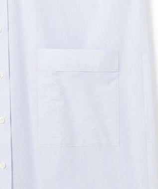 uncrave コットンクロスストライプ シャツワンピース サックスストライプ