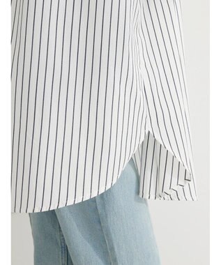 Green Parks ミドル丈シャツワンピース Navy