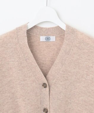 J.PRESS LADIES 【洗える】CASHMERE BLEND Vネック カーディガン ベージュ系