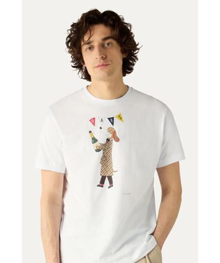 DAKS SLOWBOY Tシャツ〈シャンパン〉 ホワイト